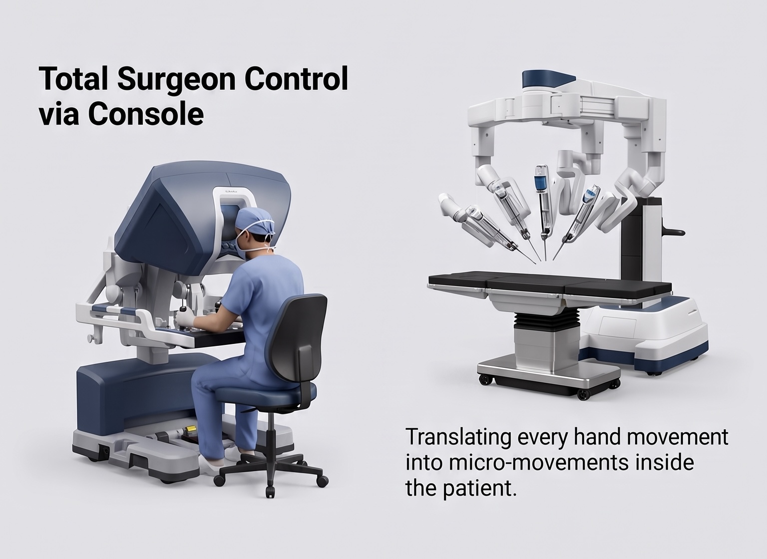 Wristed robotic instruments operating inside the pelvis